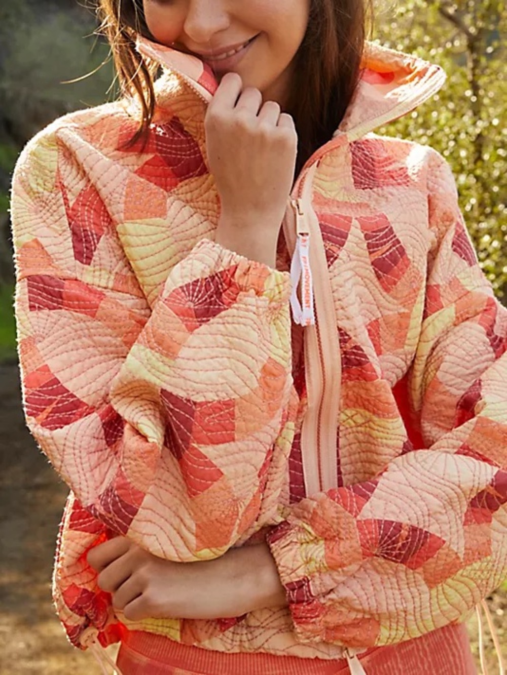 NWT Free People FP Movement Somewhere In A Wonderland Quilted Bomber Size XS